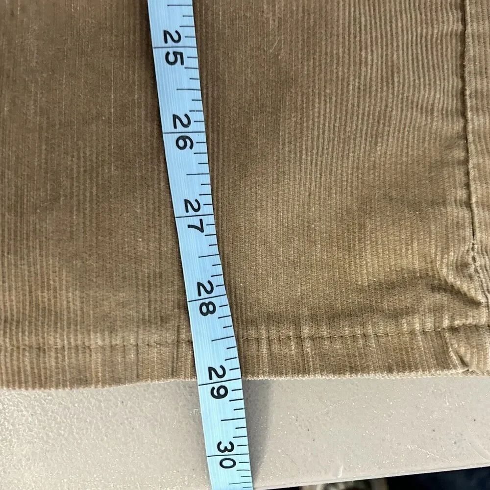 Western Riders Women's 1970's Tan Corduroy Jean's 26x29 Elastic Waist Band